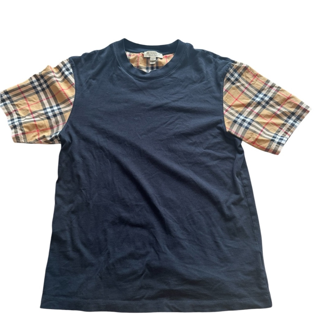 Burberry Check Sleeve Tee